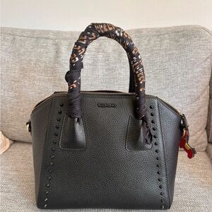 Valentino Black Leather Minimi Preciosa Handbag